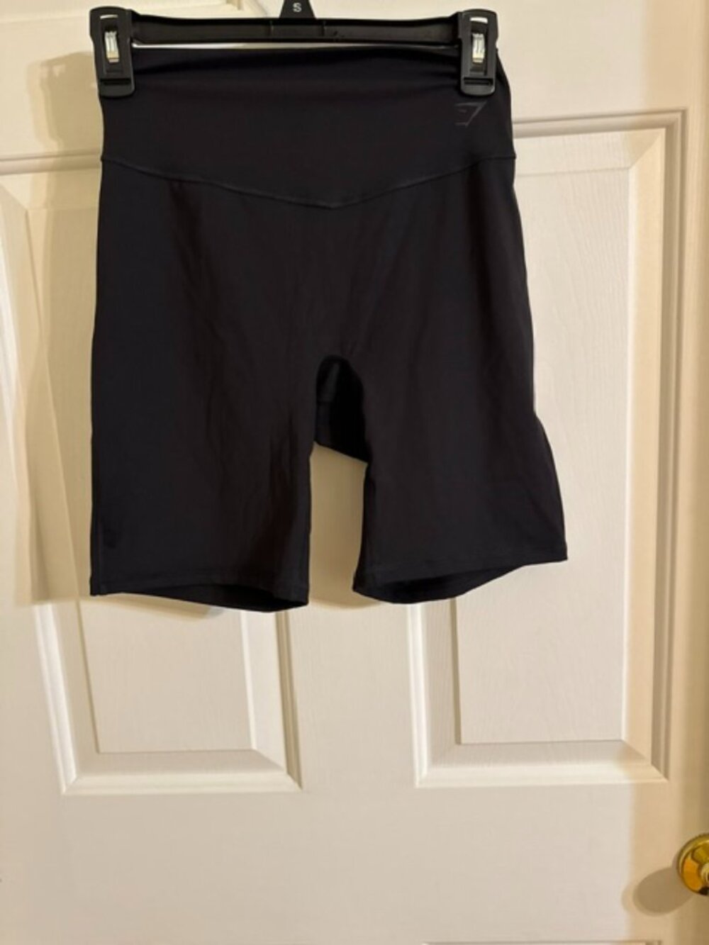 NWOT Gymshark Black Training Cycling Shorts • 17" Length • Sz M
